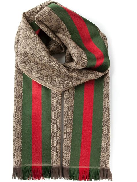 gucci head scarf mens|gucci scarf with fur trim.